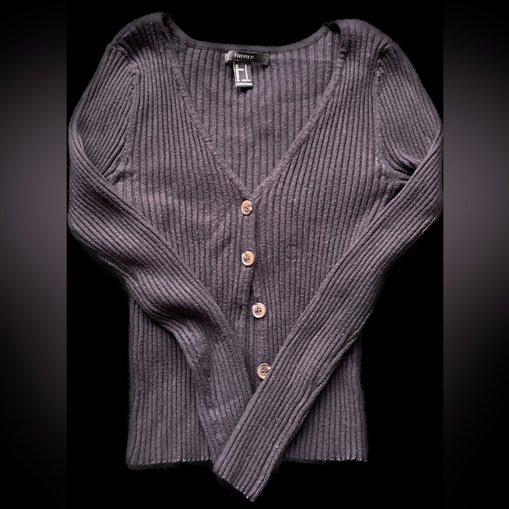 Black cardigan